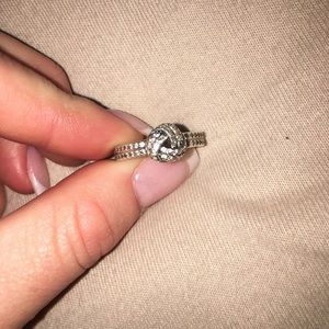 Pandora love knot ring